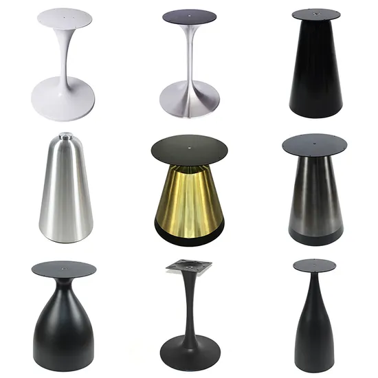 Aluminum Alloy Tulip Table Legs Custom Round Base Dining Table Leg