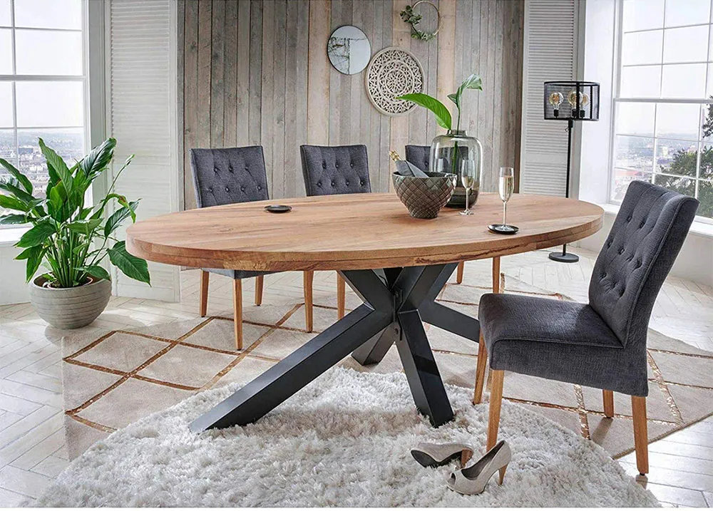 Luxury Modern Round Industrial Furniture Restaurant Metal Table Base