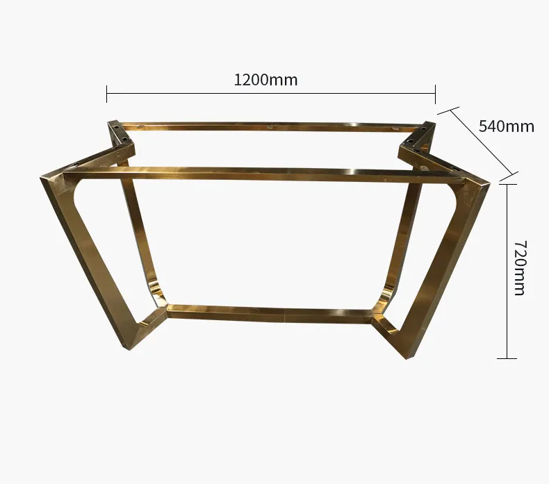 Dining Restaurant Desk Feet Industrial Coffee Metal Stainless Steel Dining Table Frame