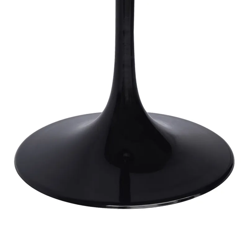 Black Iron Trumpet Tulip Table Base for Marble Table