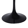 Black Iron Trumpet Tulip Table Base for Marble Table
