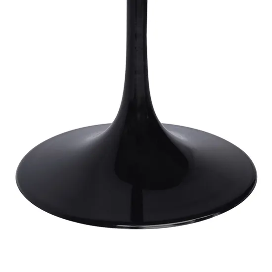 Black Iron Trumpet Tulip Table Base for Marble Table
