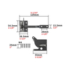 Self Locking Gate Gravity Latch Gate Latch for Metal Wooden Fence