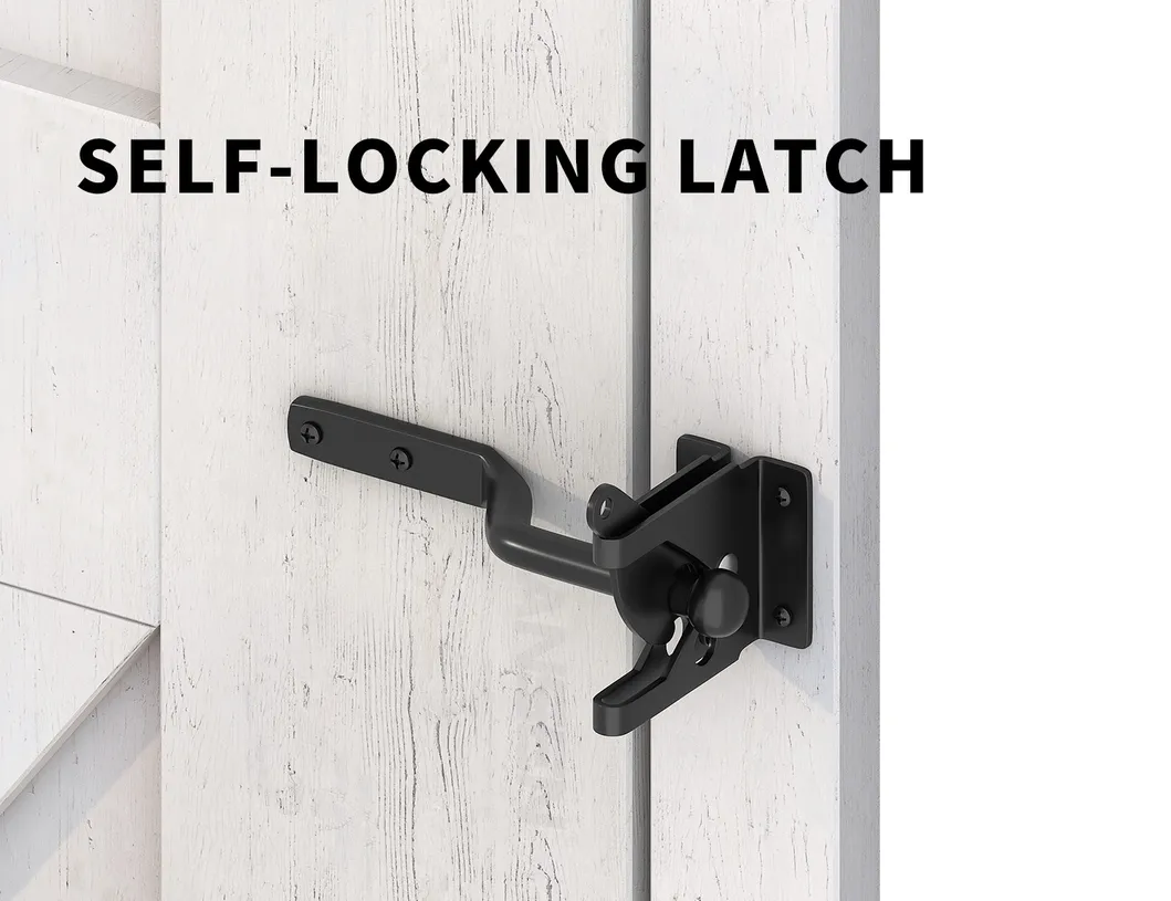 Self Locking Gate Gravity Latch Gate Latch for Metal Wooden Fence