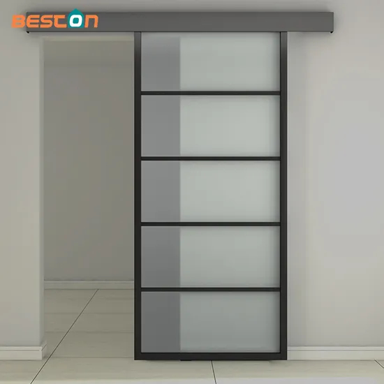 Metal Glass Carbon Steel Sliding Glass Doors with Hardware