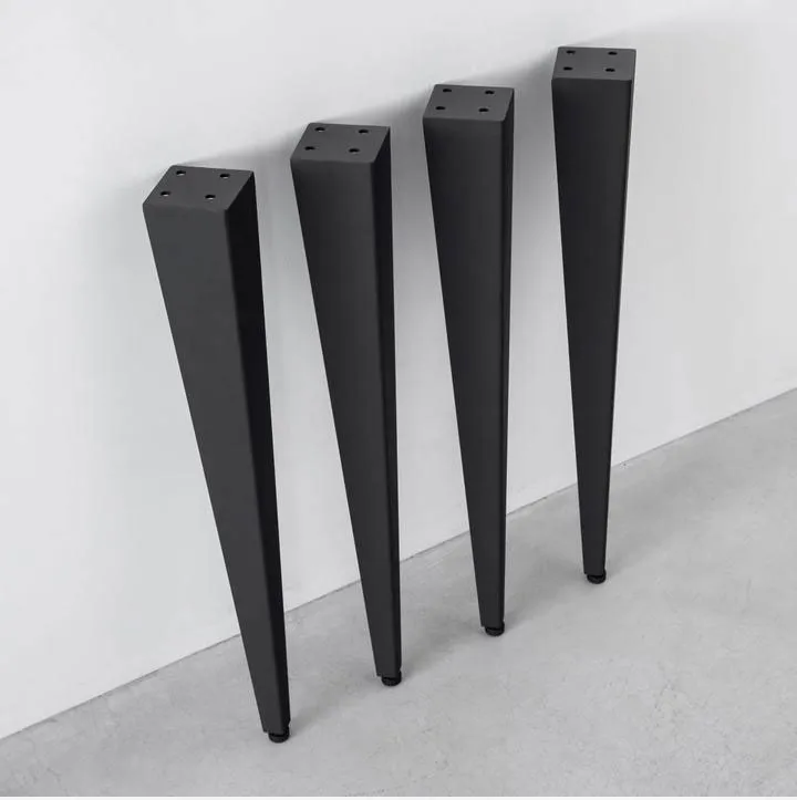 Industrial Modern Desk Metal Cast Iron Bench Dining Coffee Tapered Table Legs