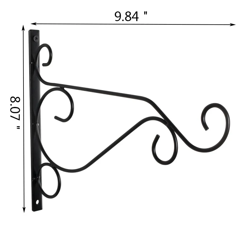 Garden Heavy Duty Metal Brackets Hanging Plants Bracket Hook for Bird Feeders