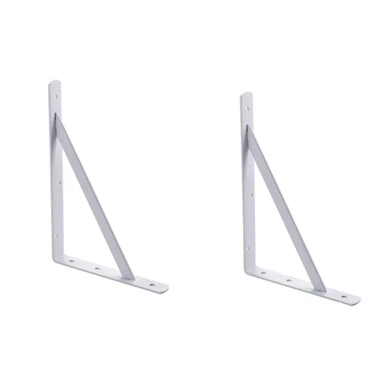 Wall Support Brackets Floating Shelf Steel Reinforced Metal Single-Side Triangle Bracket