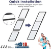 Carbon Steel Barn Door Aluminum Tempered Glass Metal Mountain Sliding Barn Door
