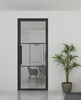 French Style Steel Frame Glass Swing Sliding Door