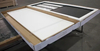 Morden Steel Framed Clear Glass Sliding Barn Door with Hardware