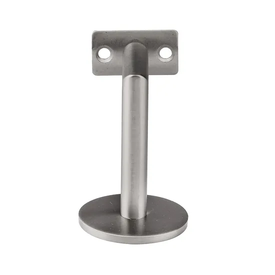 Exterior Antique Wrought Iron Sturdy Wall Mount Stainless Steel Round Handrail Brackets