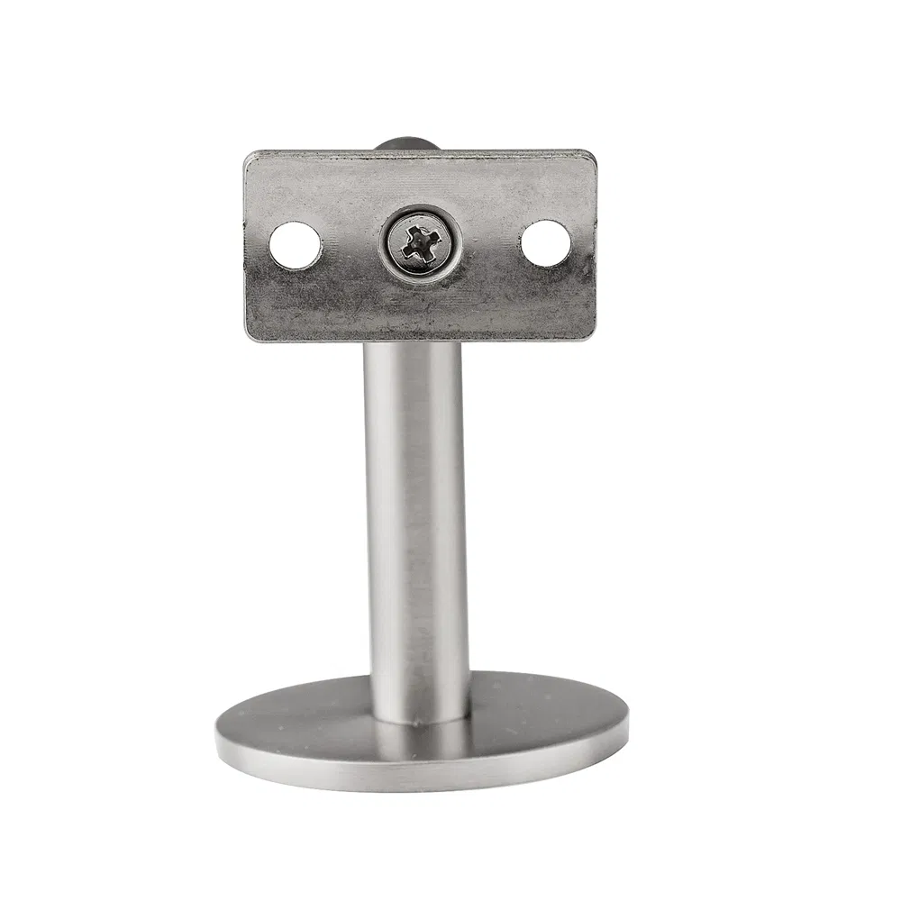 Exterior Antique Wrought Iron Sturdy Wall Mount Stainless Steel Round Handrail Brackets