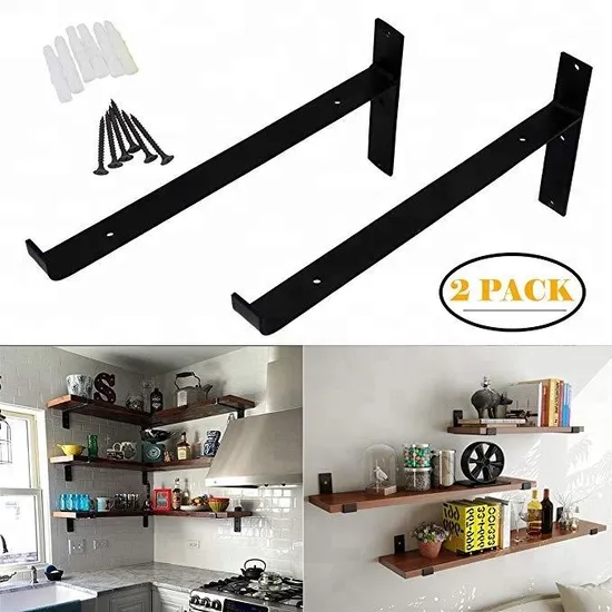 Iron Shelf Wall Brackets Triangle Bracket for Wooden Door