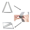 Adjustable for 100W Solar Panel Triangle Aluminum Solar Panel Roof Mounting Bracket