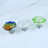 Rose Shape Kitchen Knob Lever Rhinestone Colorful Handles Crystal Cabinet Knob Handle