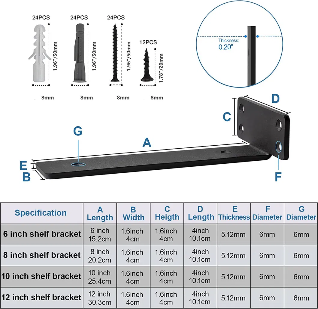 Metal Industrial Floating Shelf Bracket Hardware Supports Hidden Invisible L Shelves Brackets