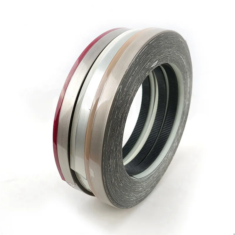Plastic Cabinet Edging PVC Edge Banding Tape Rubber Wood Grain Edge Strips