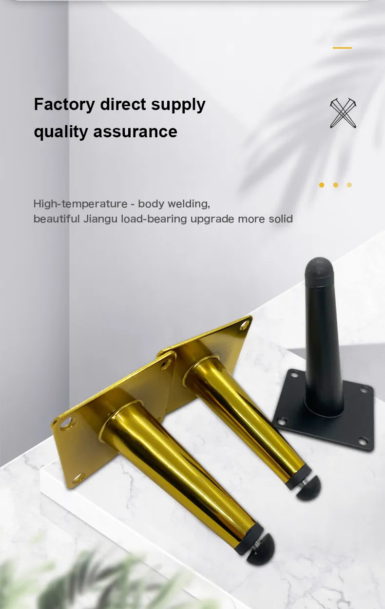 Light Luxury Thickening Gold Design Furniture Legs Metal Factory Price Sofa Legs