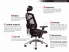 Type a Good Quality Classic Models Black Fabric Office Chair