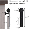 Steel Sliding Wholesale Barn Door Hardware System Concealed Sliding Door Hardware