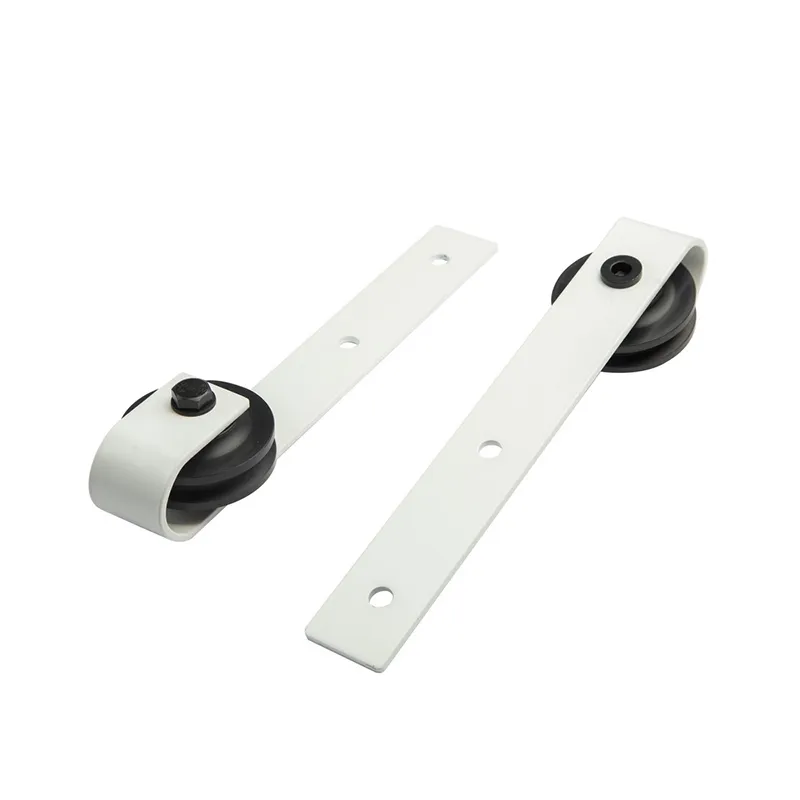 Cabinets White Powder Coated Barn Door Hardware Solid Wooden Door