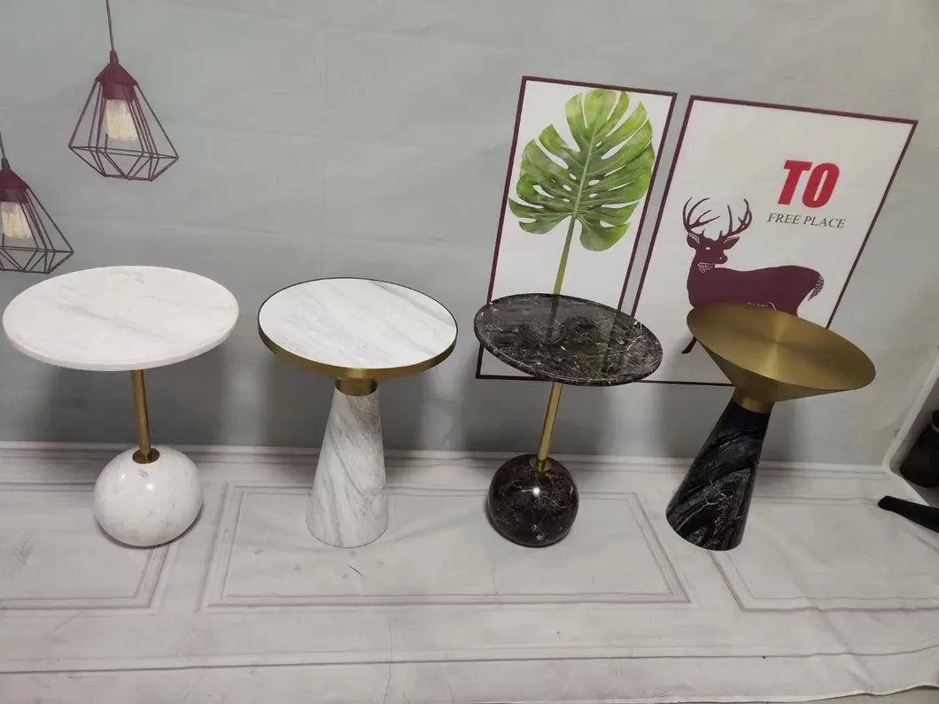 Coffee Table Balcony Living Room Small Round Table Marble
