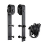 Traditional Country Classic J Shape Interior Wood Sliding Barn Door Hardware