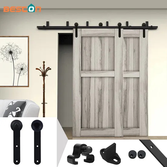 Metal Barn Door Accessories Steel J Shape Sliding Barn Door Hardware Kits