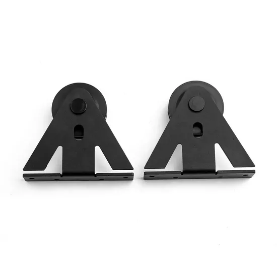 Double Sliding Track Antique Roller Barn Door Hardware for Cabinet Closet Fit