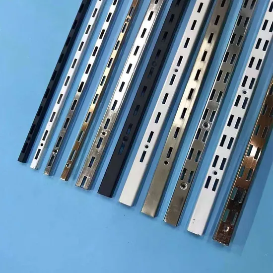 Metal AA Column Upright Single Hole Slotted Tube