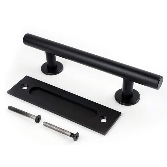 5 FT Sliding Barn Door Hardware Kit Set and Floor Guide