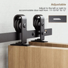 52′′ 65′′ 76′′ 84′′ Bi-Folding Barn Door Hardware Kit for 4 Doors