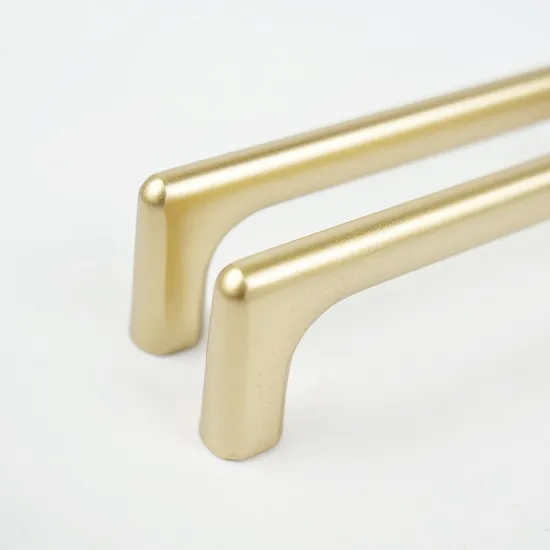 Zinc Alloy Sand Golden Door Lever Handle Cabinet Door Pull Handles