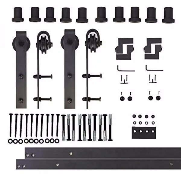 Strap Big Industrial Wheel Interior Sliding Doors Sliding Barn Door Track Hardware