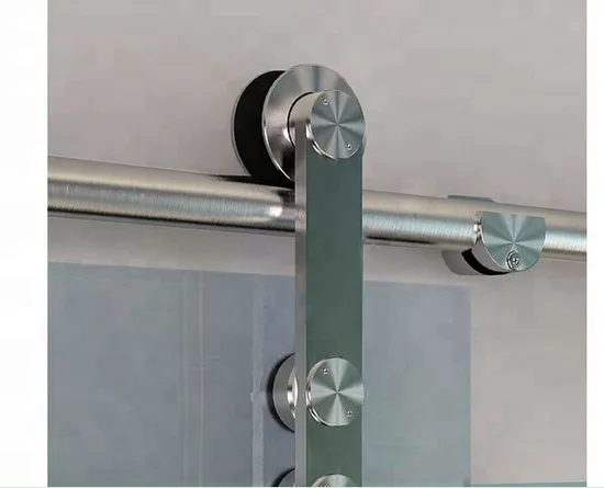 European Modern Stainless Steel Glass Door Sliding Barn Door Hardware System Kits