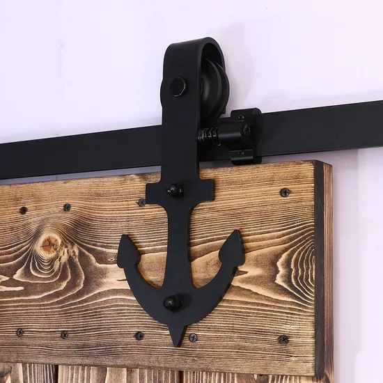 6.6FT Barn Door Track Wooden Sliding Door Hardware Kit