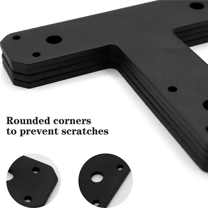 Wear-Resistant Steel Sheet Panel Matte Black Metal Connecting Bracket