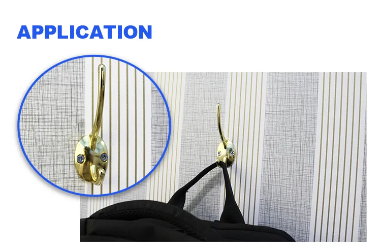 Iron Chrome Display for Clothes Hanging Metal Wall Hook