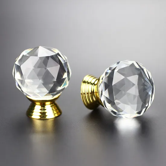 Furniture Handle Crystal Cupboard Pull Handles Cabinet Hardware Handles and Knobs