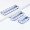 Modern Invisible Embedded Aluminum Wardrobe Cabinet Knobs Concealed Drawer Pull Hatches
