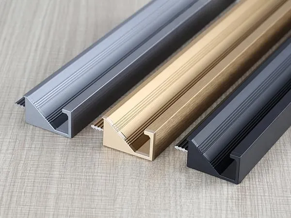 Closet Body Recessed Door Handle Triangular Beveled Edge Cabinet Door Handle