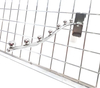 Chrome Finish Metal Wire Display Iron Waterfall Hooks for Clothes