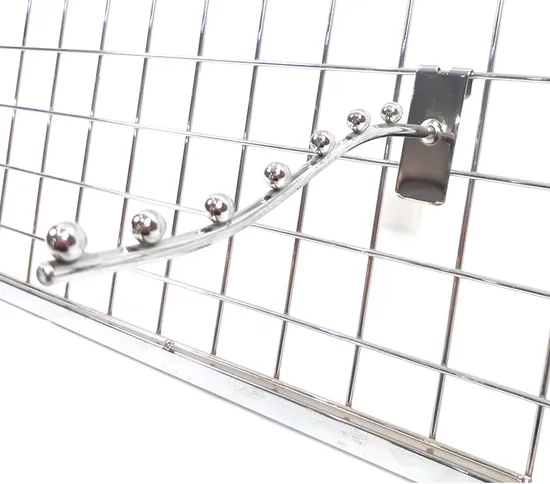 Chrome Finish Metal Wire Display Iron Waterfall Hooks for Clothes