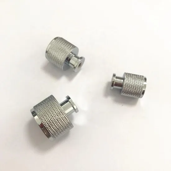 OEM CNC Turned Parts Machining Custom Made Precision Chrome Aluminum Knurled Knob