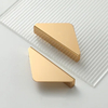 Simple Aluminum Bright Gold Triangle Kitchen Cabinet Pull Handles Cabinet Door Handle