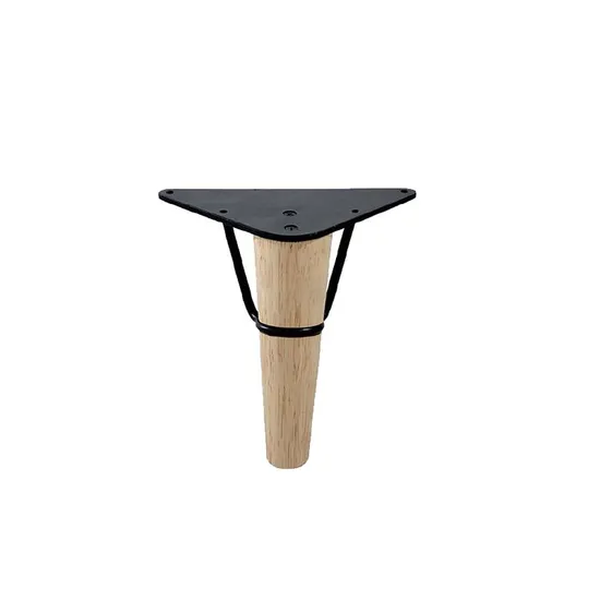 Wood Material Table Legs Furniture Sofa Wood Legs with Metal Frame