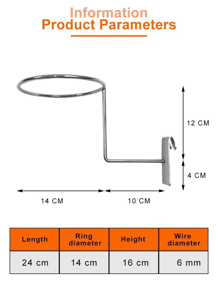 Wholesale Wire Hat Display Single Metal Hooks Mesh Stand