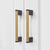 Stainless Steel Brushed Satin Gold Black Cabinet Drawer Door Pulls Furniture Handles