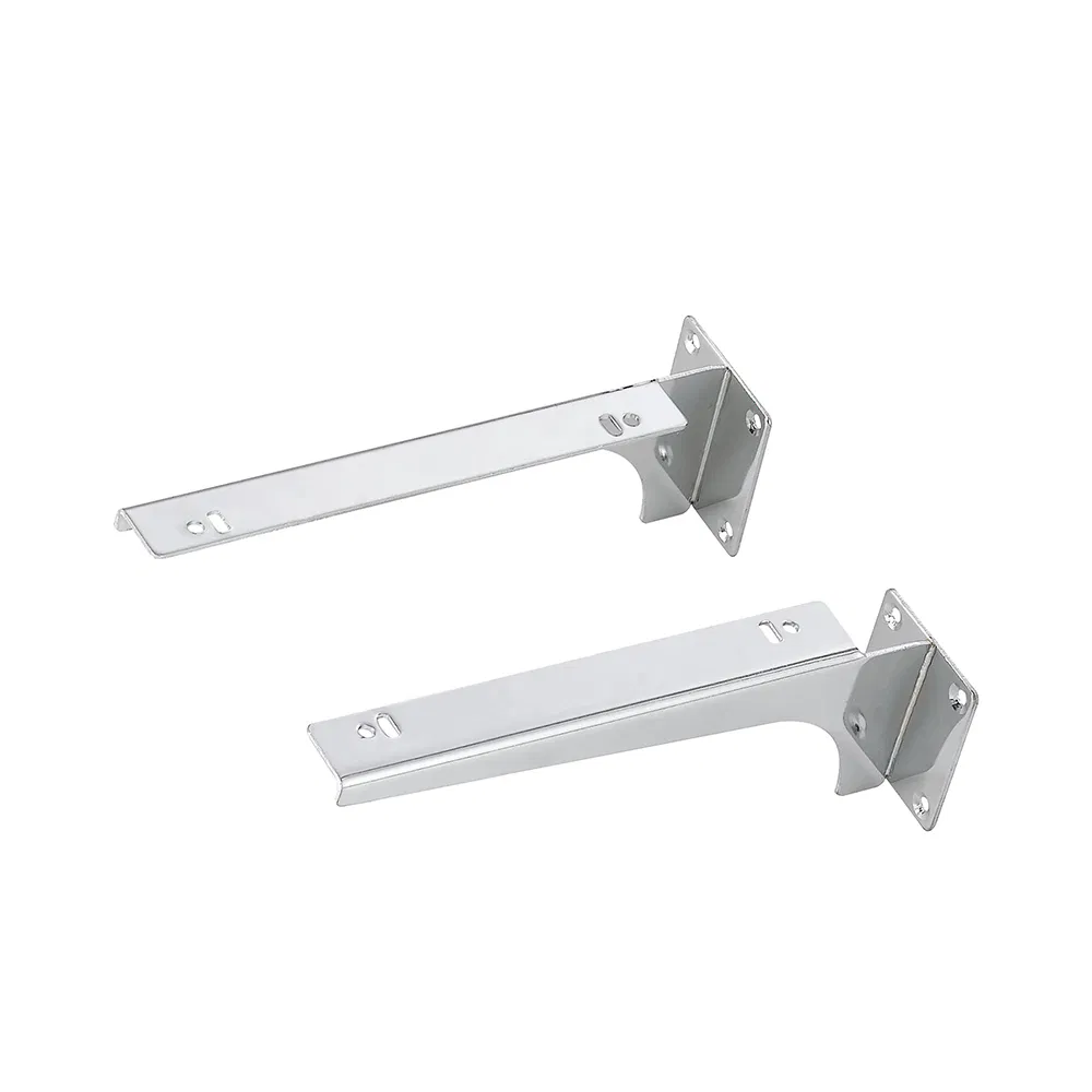 Wall Mount Chrome Glass Shelf Bracket Support Shelve